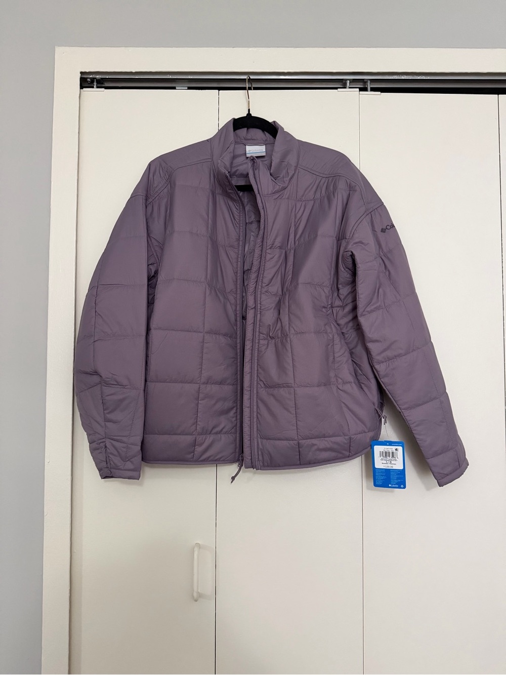 Columbia Quilted Jacket in Mauve Purple